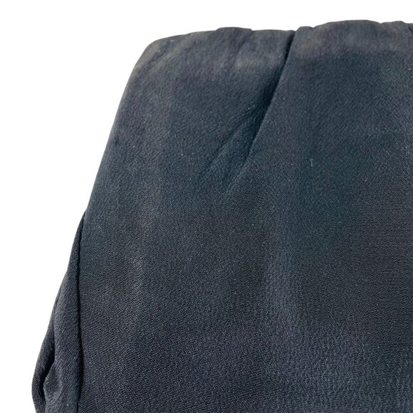 Vintage Black Fabric Evening Purse Clutch Wedding Handbag 9 x 5 u - Picture 3 of 10